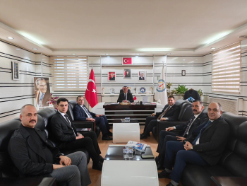 Türk Yerel Hizmet- Sen Başkanlarından Başkanımıza Ziyaret..