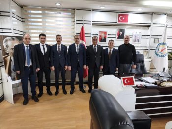 Türk Yerel Hizmet- Sen Başkanlarından Başkanımıza Ziyaret..