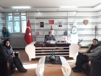 İlçe Kadın Kolları Başkanımızdan Belediyemize Ziyaret...