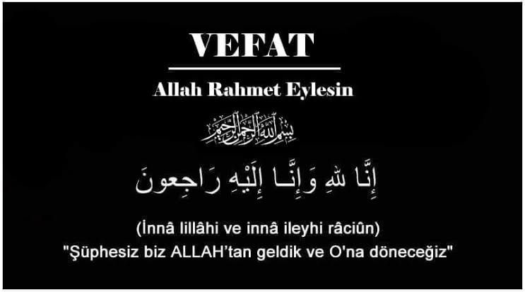 Vefat İlanı