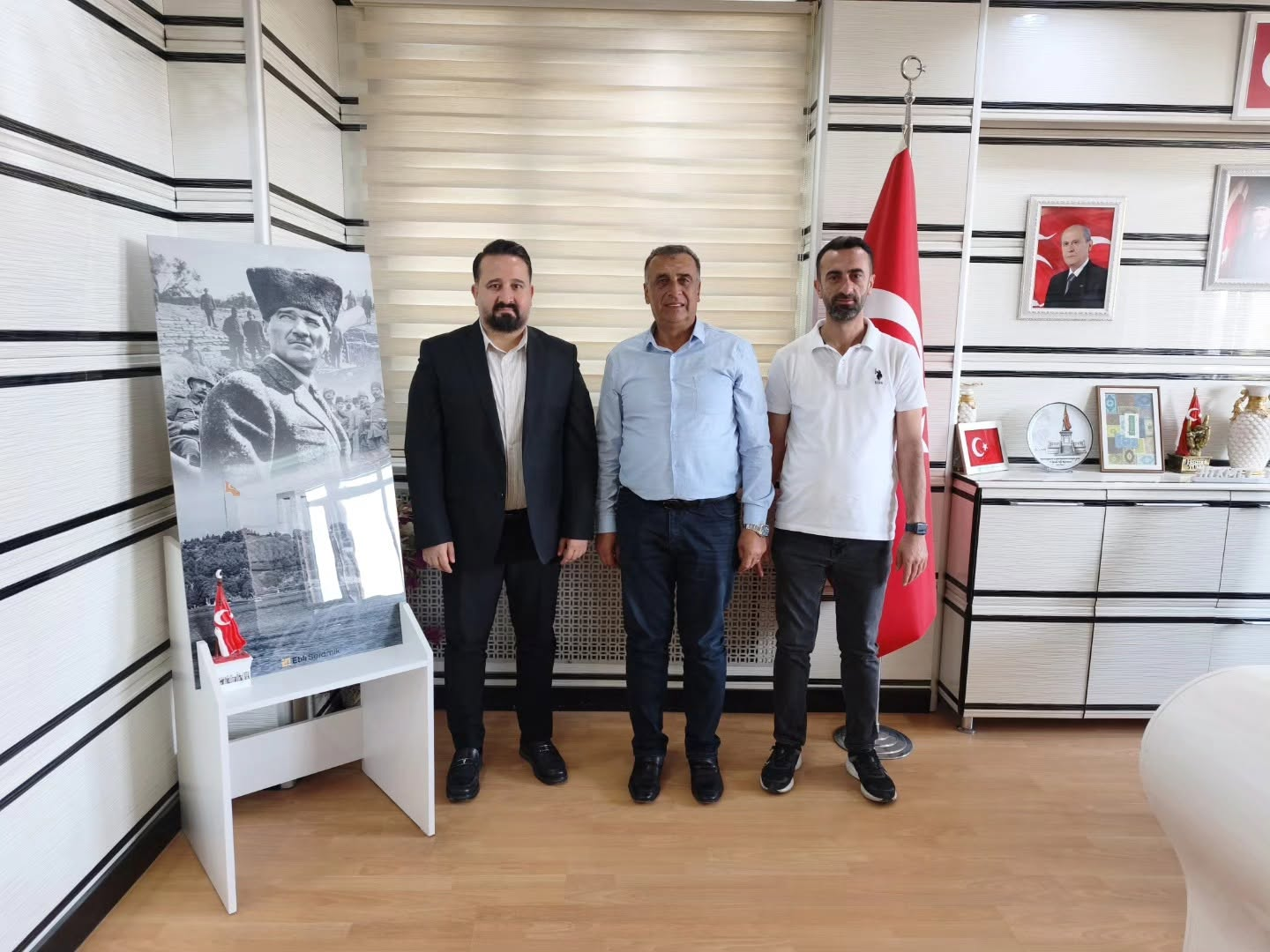 Hizmet-İş Sendikası Heyetinden Belediye Başkanımız Hikmet Tunç’a Ziyaret
