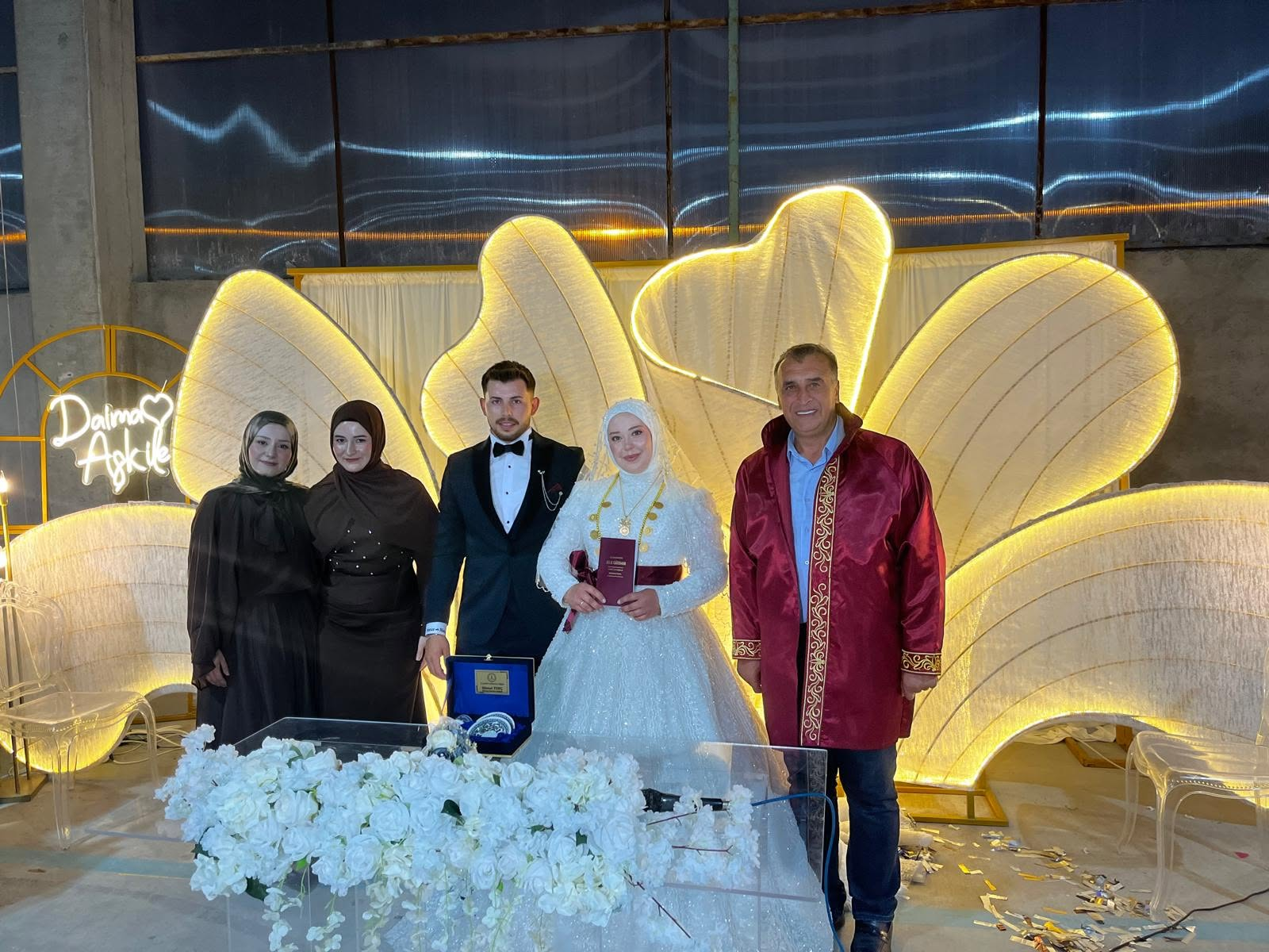Başkanımız Hikmet Tunç, Genç Çiftin Mutluluğuna Ortak Oldu