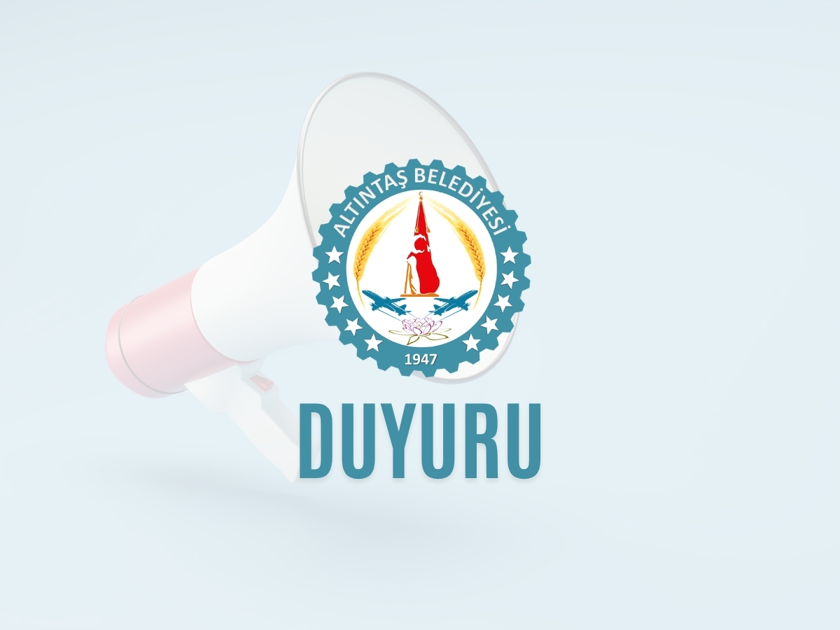 TÜM HALKIMIZA VE PAZARCI ESNAFIMIZA ÖNEMLE DUYURULUR