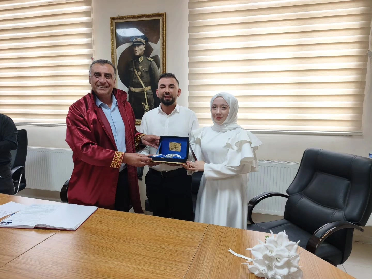 Başkanımız Hikmet Tunç, Genç Çiftin Mutluluğuna Ortak Oldu